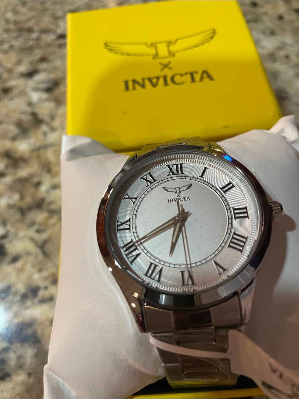 Invicta Specialty Men’s Silver Stainless Steel Watch with Roman Numerals - Picture 2 of 3